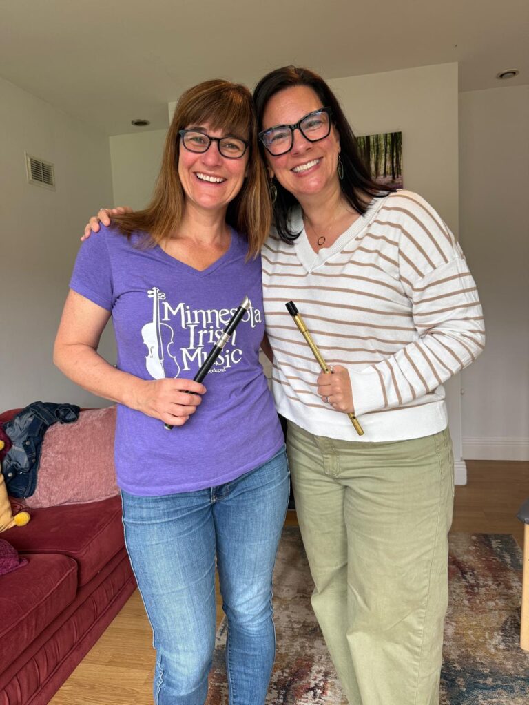 Norah Rendell and her Galway-based student Heather Nelson.